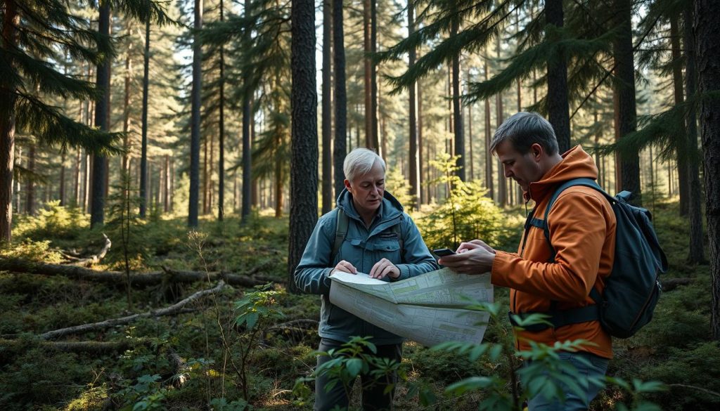 Skogtaksering forberedelse