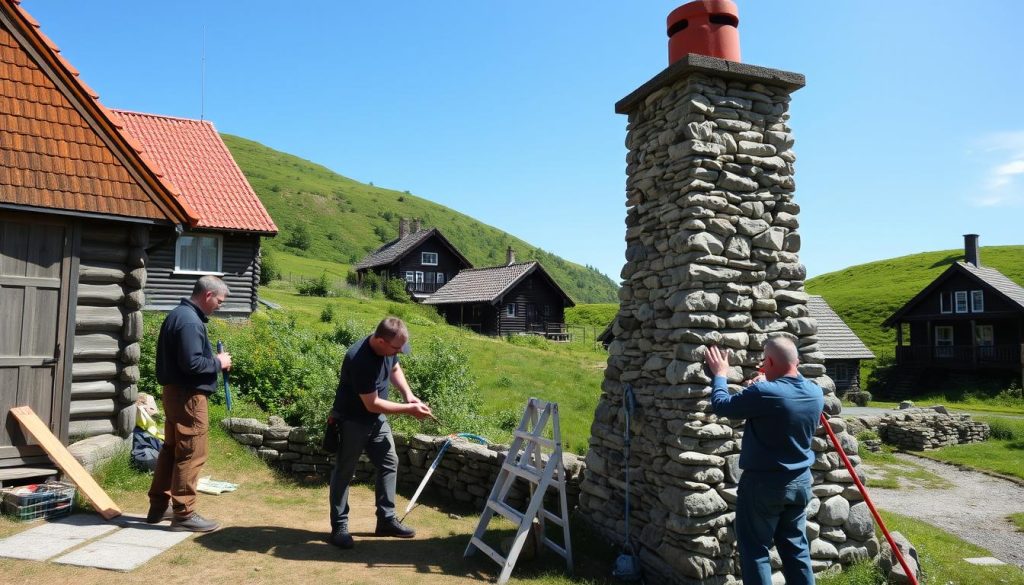 Skorsteinsarbeid prisfaktorer