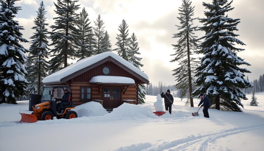 Snørydding hytte tjenester