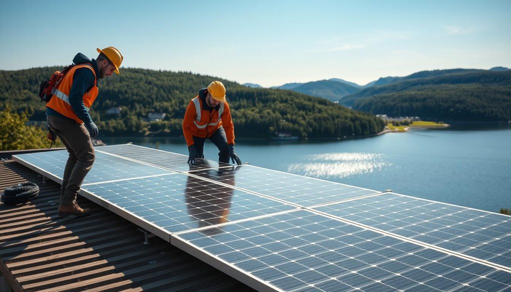 Solcellepanel installasjonstjenester