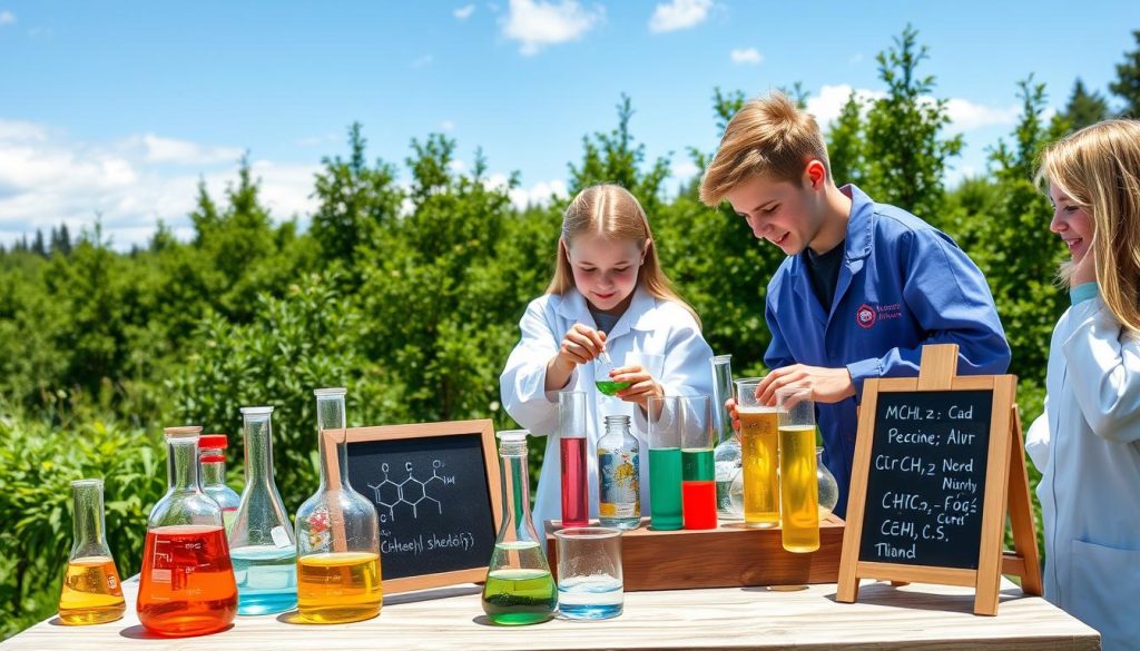 Sommerskole i kjemi utstyr og aktiviteter