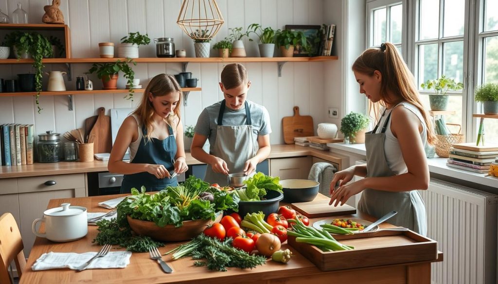 Sommerskole matlagingsaktiviteter