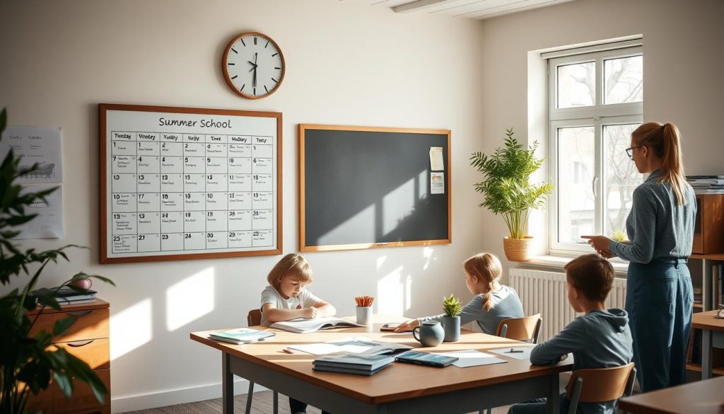 Sommerskole tidsplan og varighet