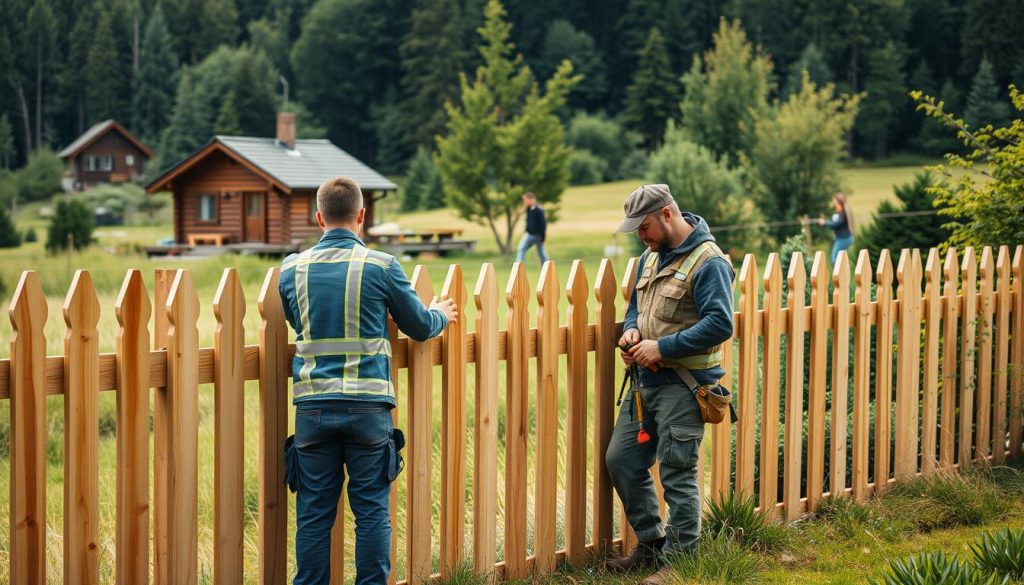 Stakittgjerde monteringstjeneste