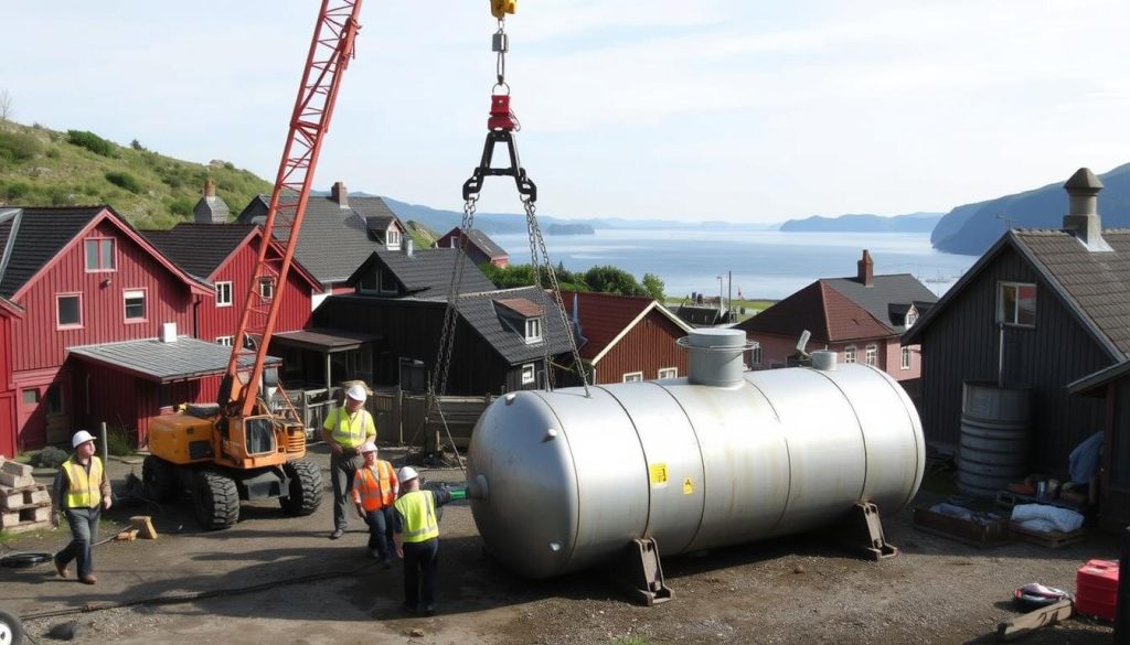 Ståltank fjerning i norske byer