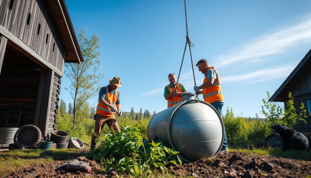 Ståltank fjerning miljøhensyn