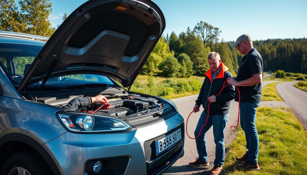 Starthjelp og batteriskift