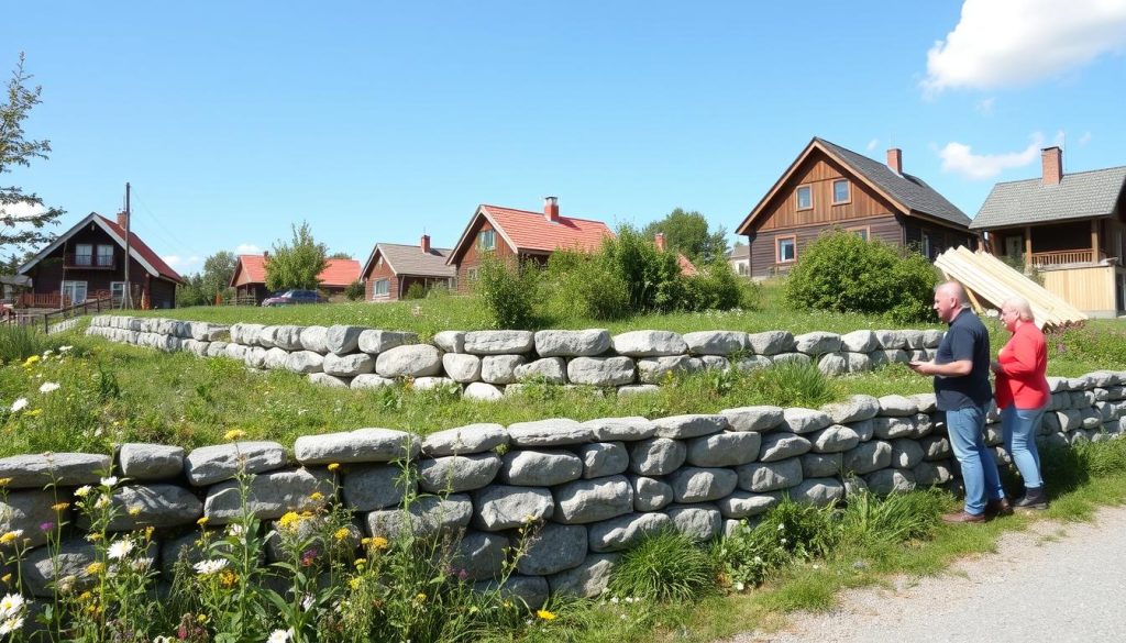 Støttemur lokale leverandører