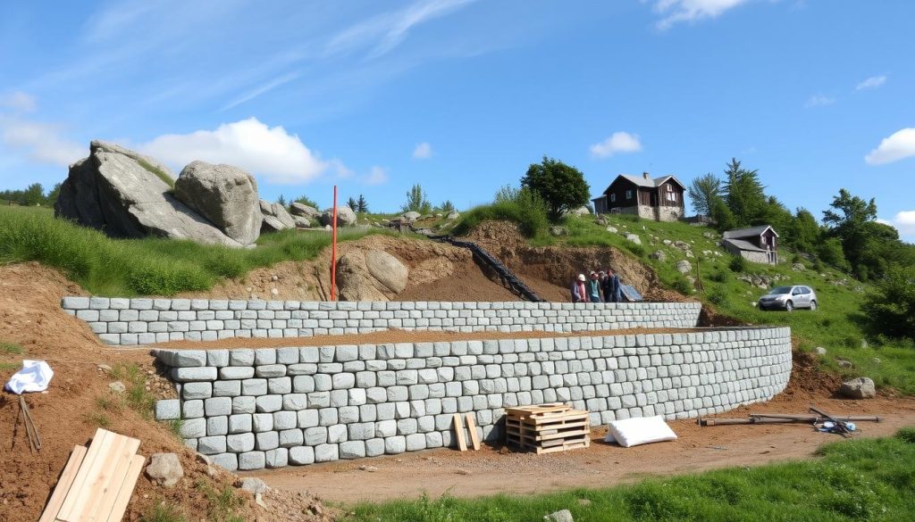 Støttemurtjenester og fundamenteringsarbeid