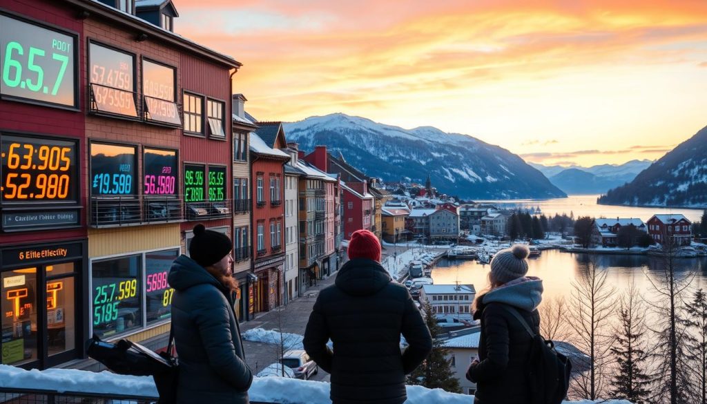 Strømpriser i norske byer