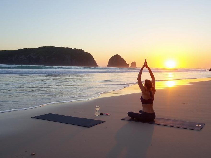 Surfekurs i kombinasjon med yoga eller trening