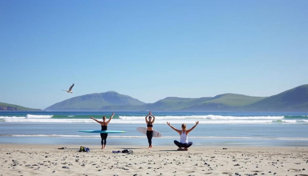 Surfekurs og yoga i Norge