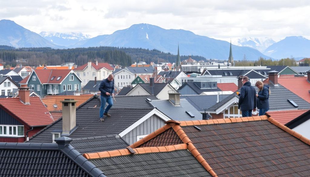 Tak og blikk tjenester i norske byer