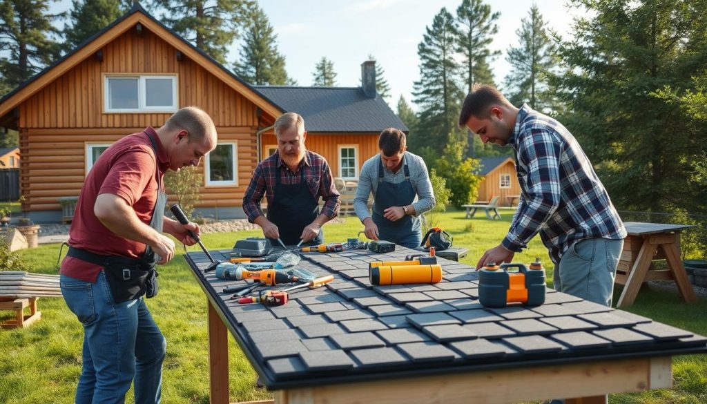 Takshingel installasjon forberedelser