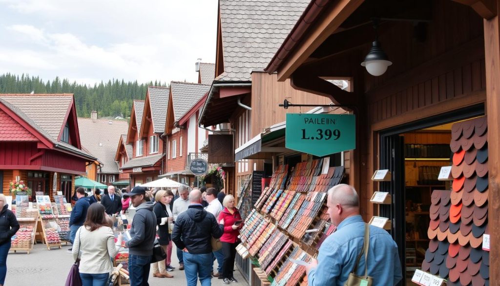 Takshingel priser i norske byer