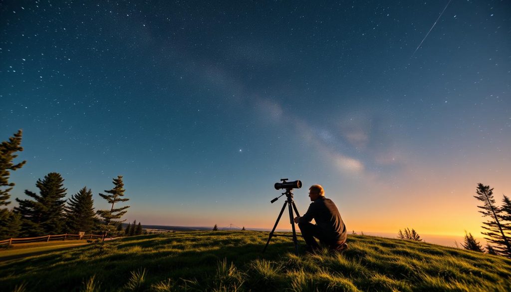 Teleskop observasjon av planeter og stjerner