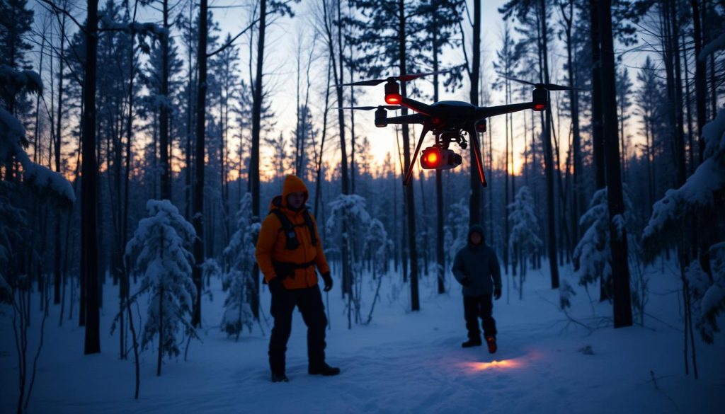 Termisk kamera drone søk