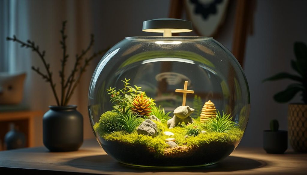 Terrarium belysning design