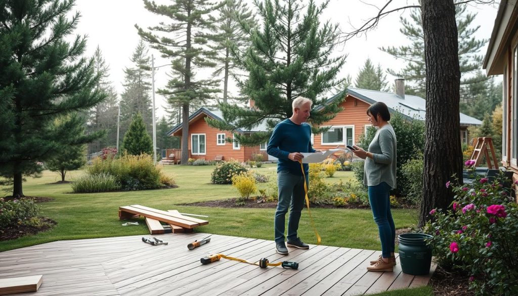 Terrasse planlegging og bygging