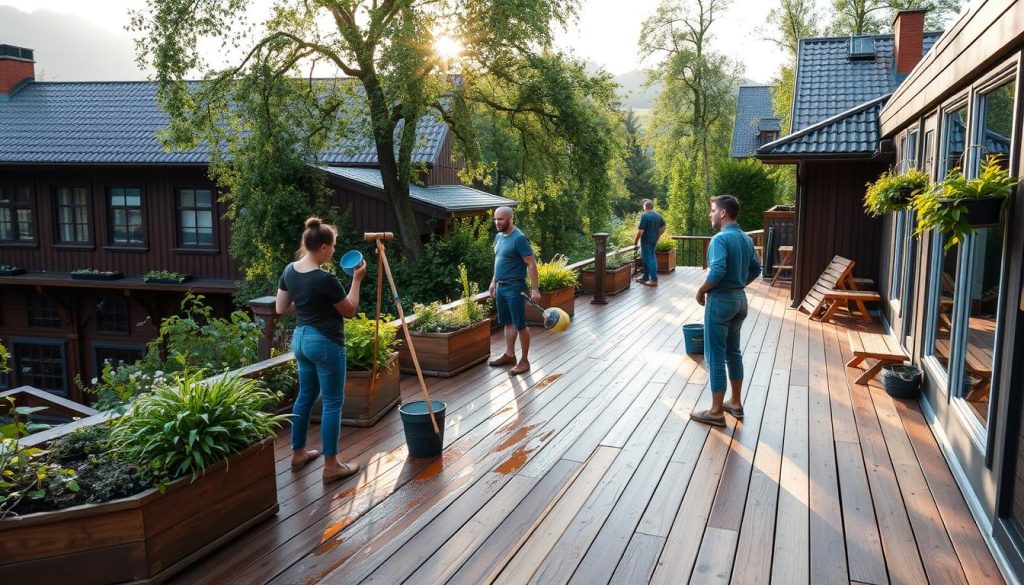 Terrassebeising i norske byer