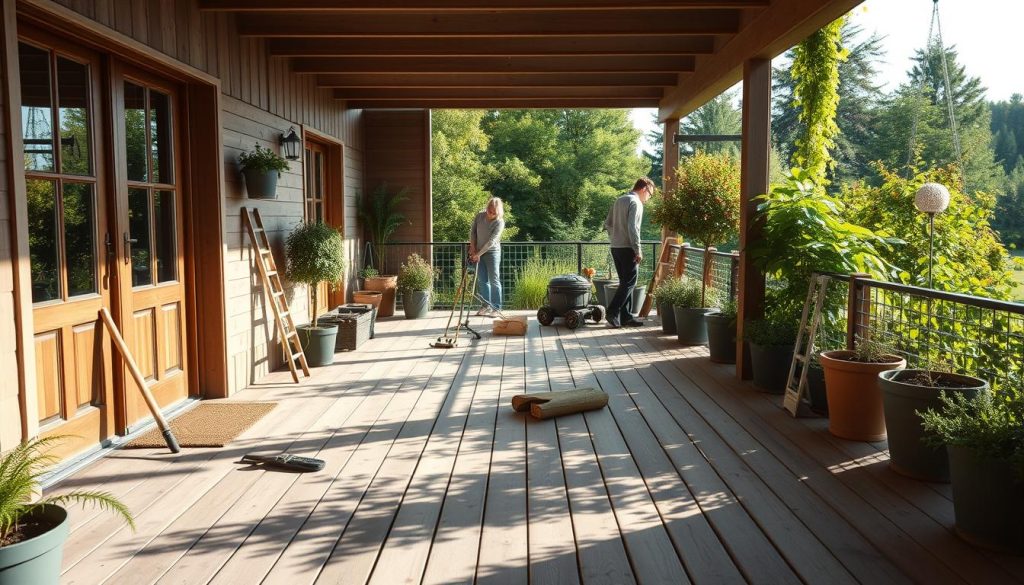 Terrassebord vedlikehold