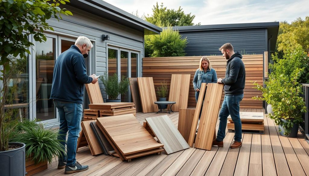 Terrassebygging og materialvalg