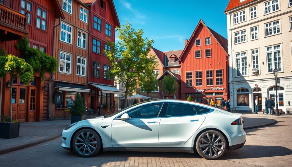 Tesla forsikring i norske byer