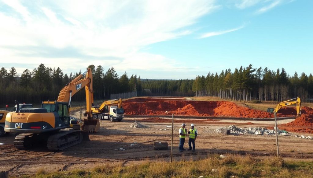 Tomtegraving kostnader og utstyr