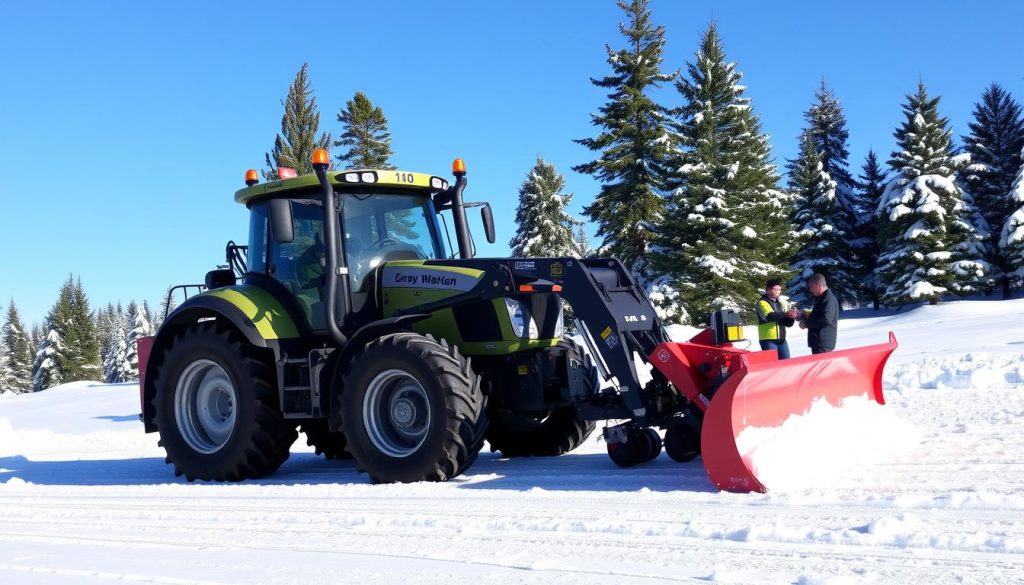 Traktor brøyting utstyr