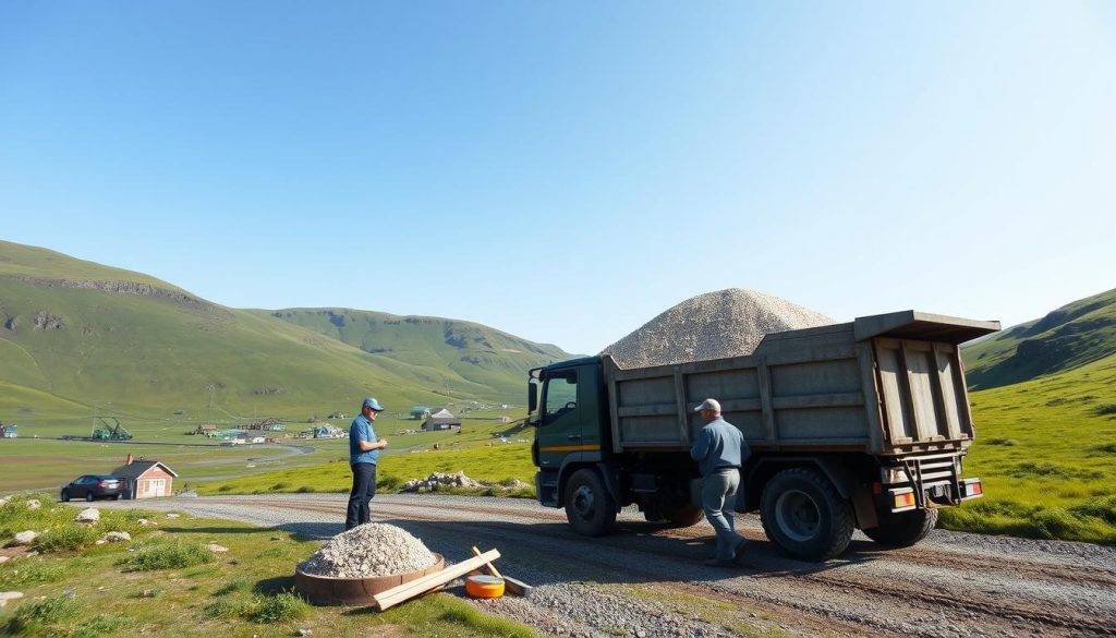 Transport av grus og sand