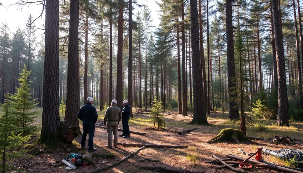 Trefelling kostnader