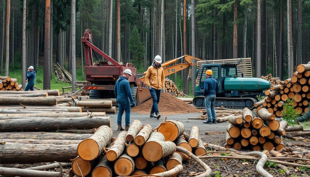 Trelast produksjon i Norge