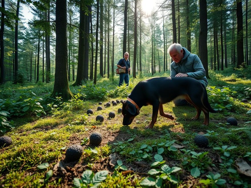 Trøffeljakt med hund