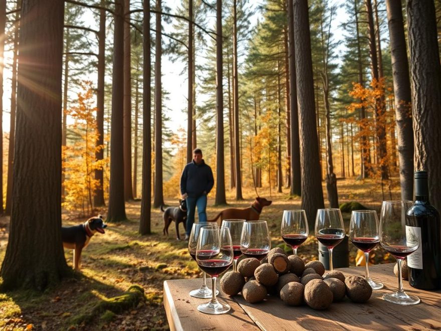 Trøffeljakt og vinsmaking