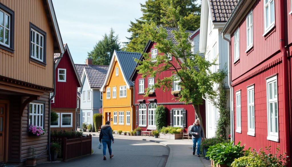 Utvendig kledning i norske byer