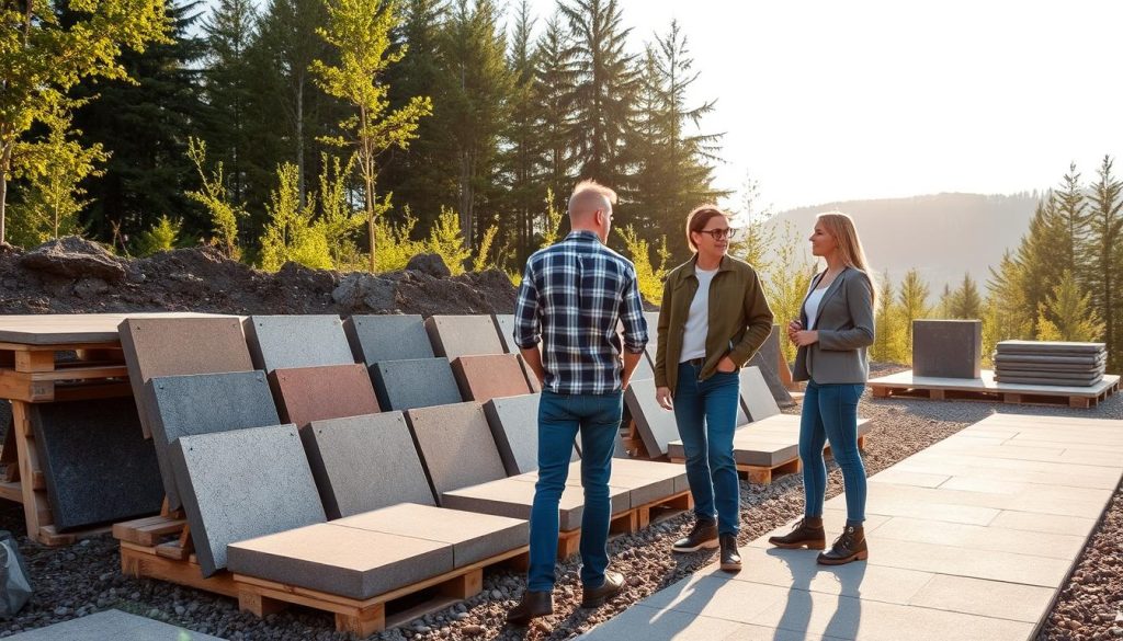 Valg av betongstein leverandør