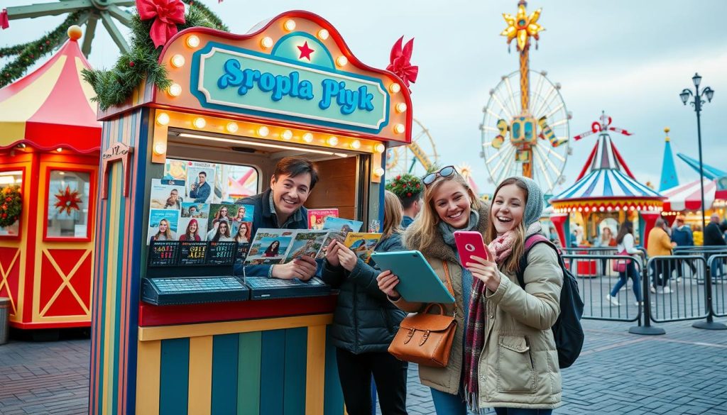 Valg av fotopakke i fornøyelsespark