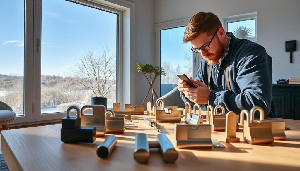 Valg av låsesmed for skyvedørslåser