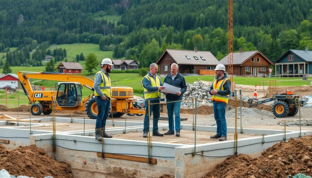 Valg av leverandør for grunnarbeid hus