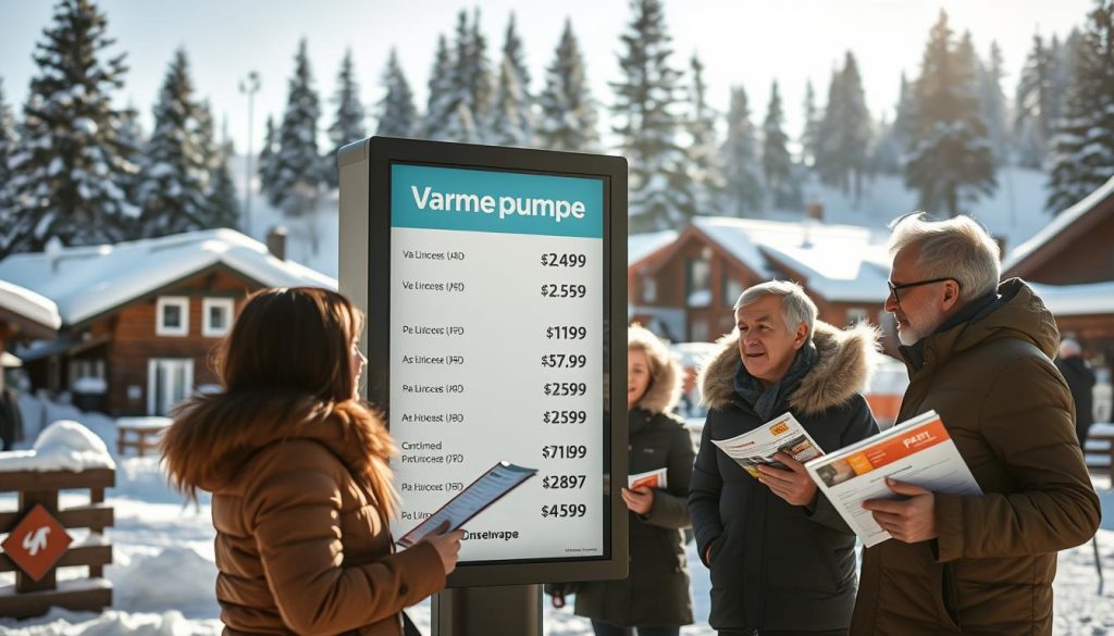 Varmepumpe priser i norske byer