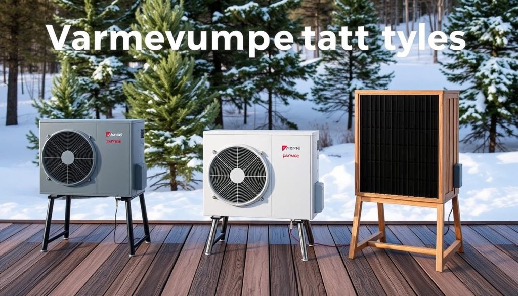 Varmepumpestativ typer