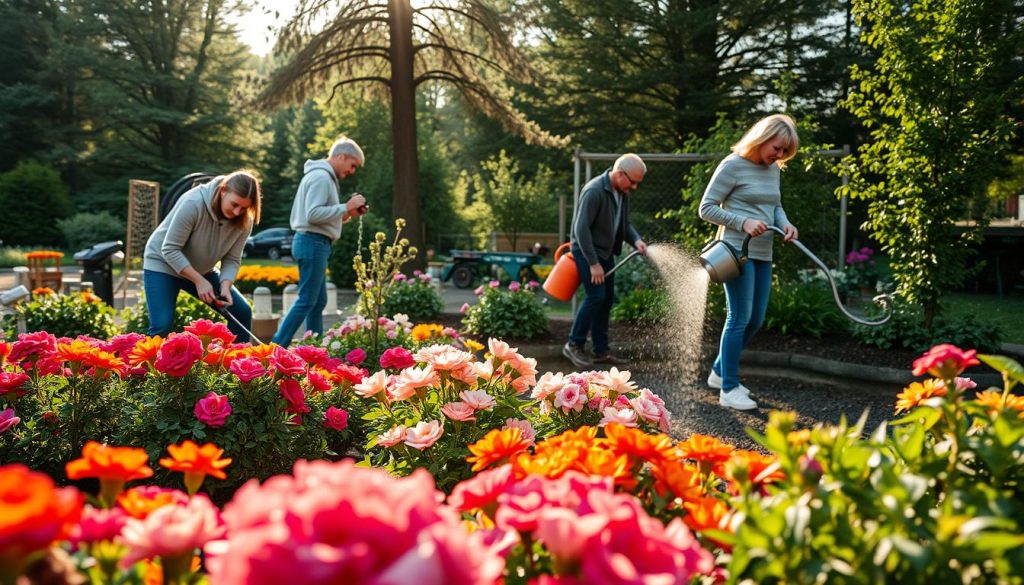 Vedlikehold av blomsterbed