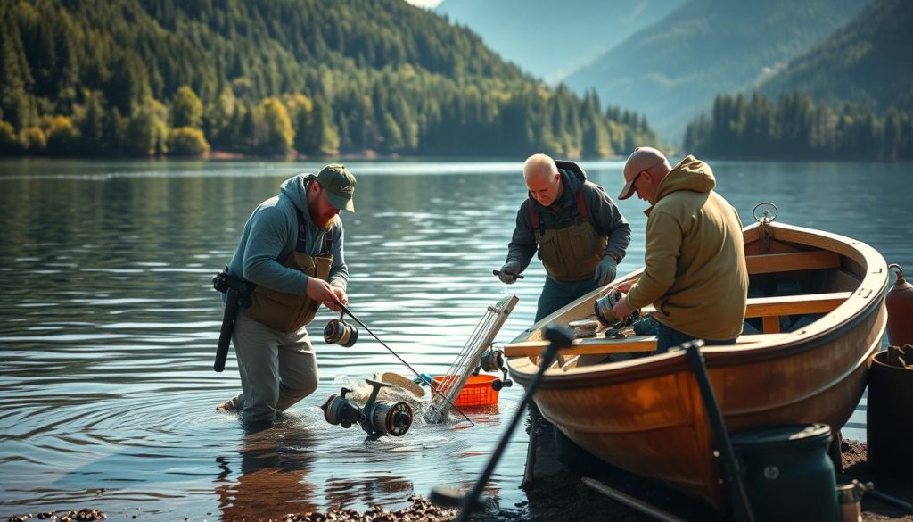 Vedlikehold av fiskeutstyr