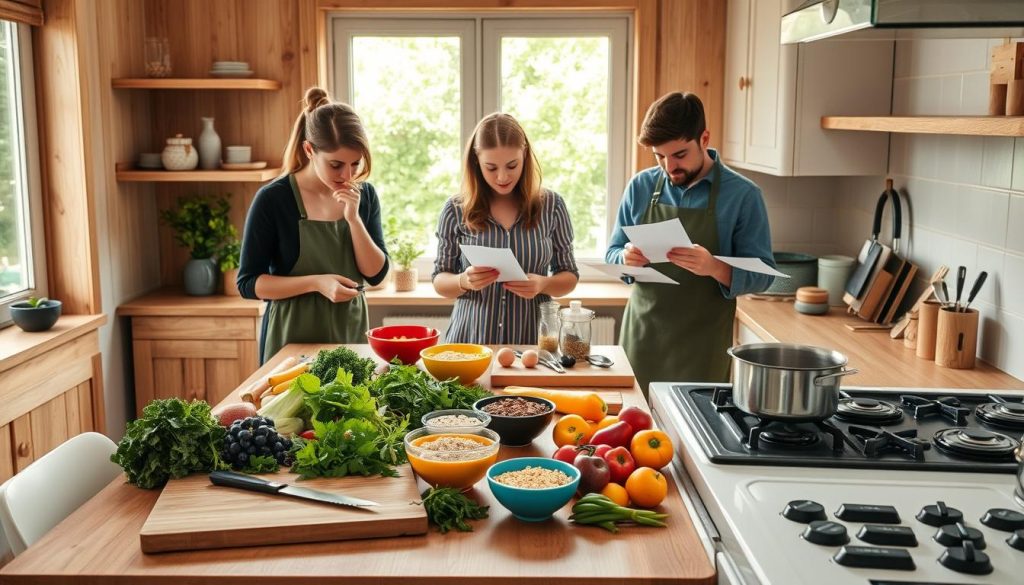 Vegansk matkurs forberedelser