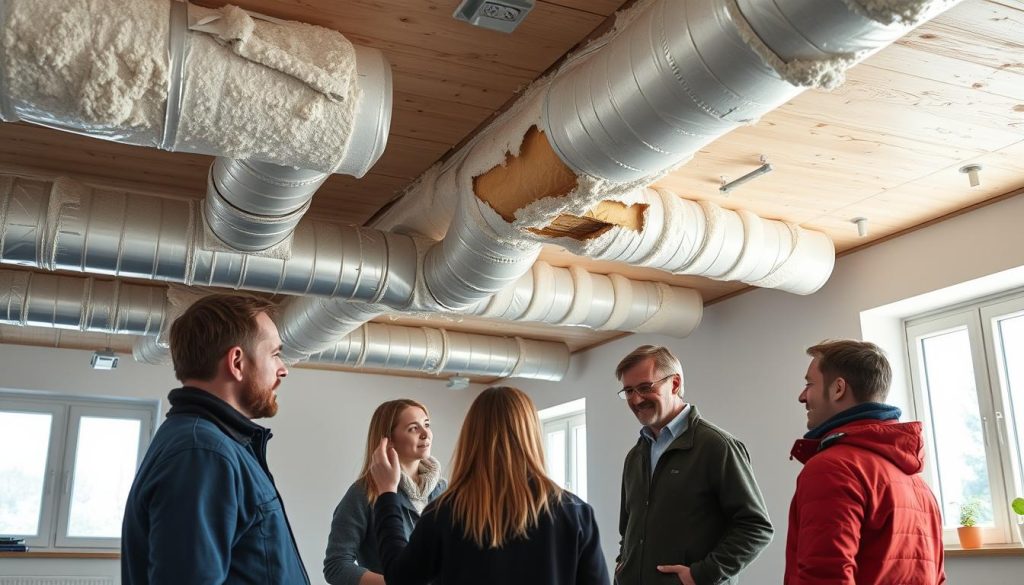 Ventilasjonsrør isolering feilinstallasjon