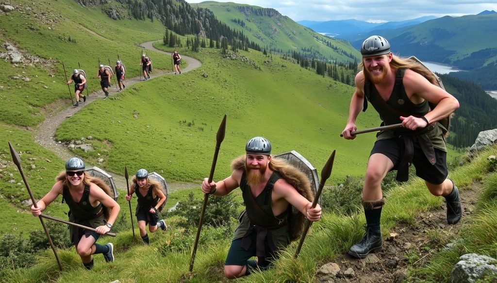 Viking Race deltakere i forskjellige løyper