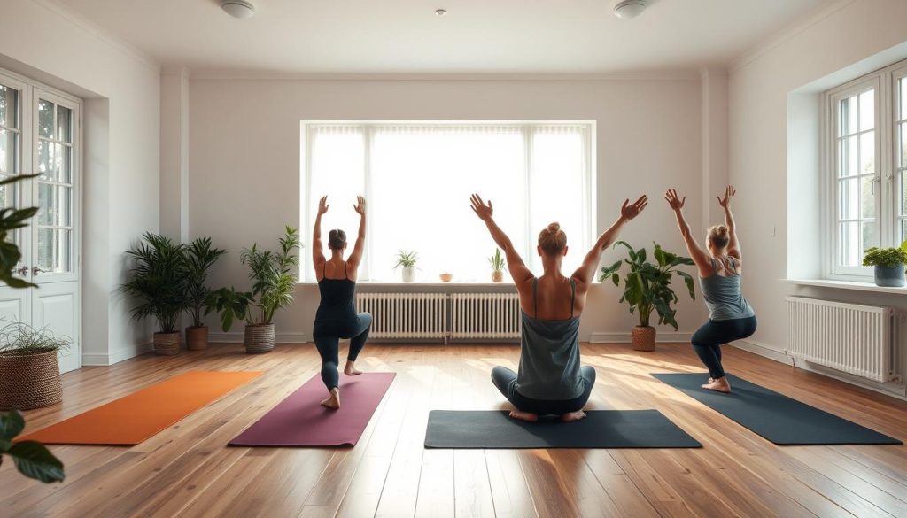 Yoga gruppetime i studio