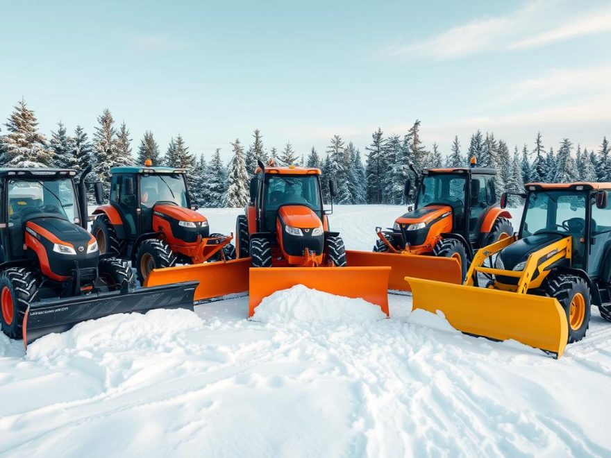 brøyting med traktor