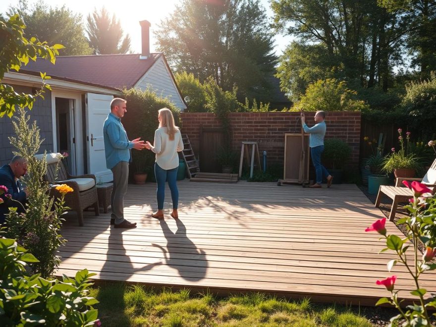 bygge terrasse på bakken