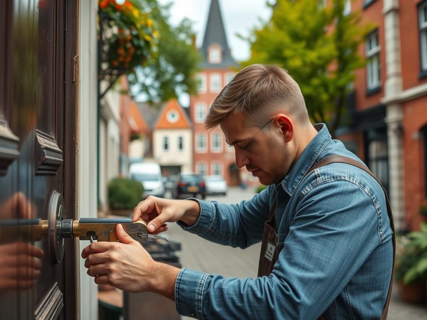 bytte lås, nødåpning